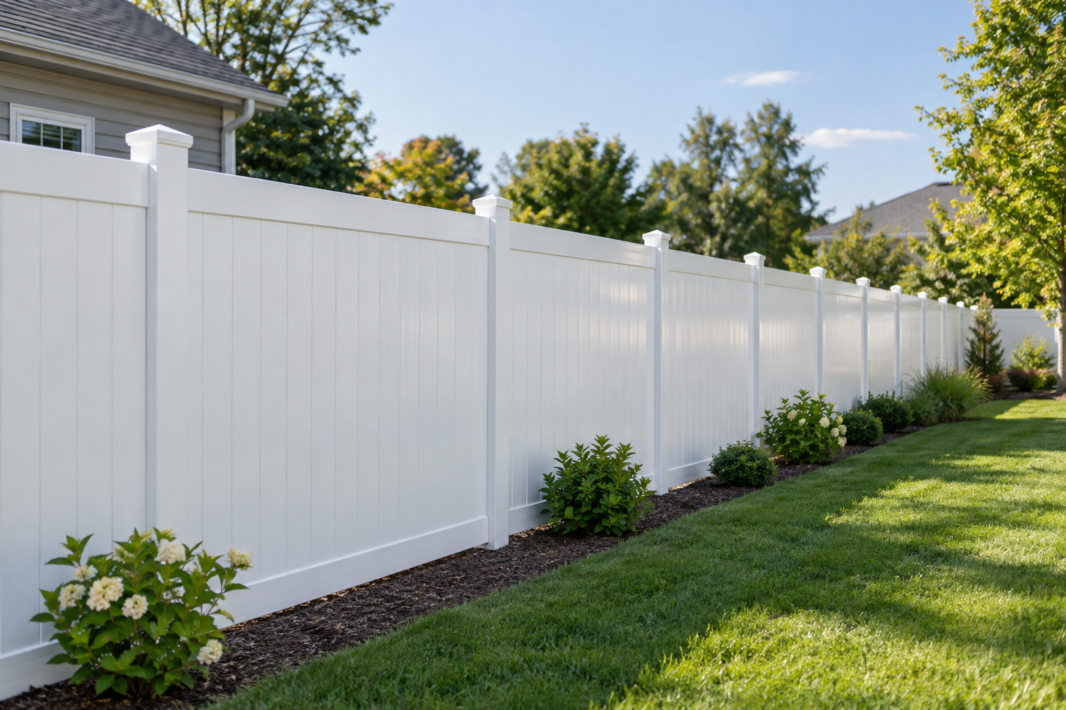 Vinyl fencing service example